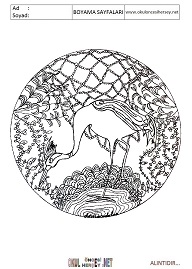 Mandala boyama sayfaları